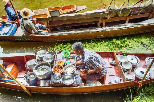 Photo of market boat from Thailand