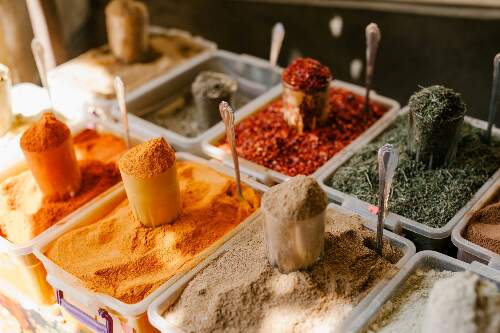 Photo of a selection of spices